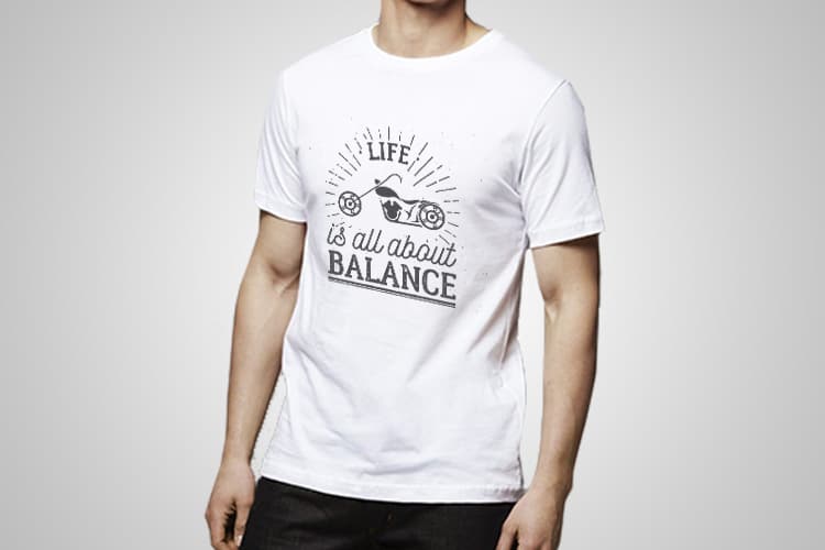 Life Balance Printed T-Shirt