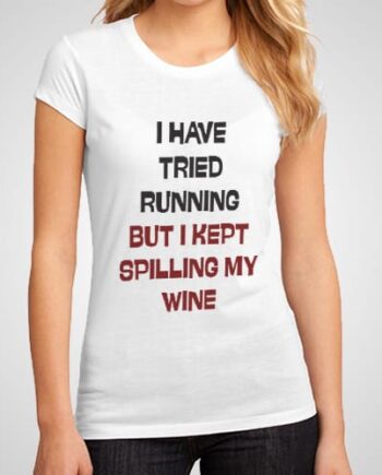 Spilling Wine Printed T-Shirt