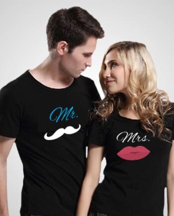 Mr Mrs Printed T_Shirt