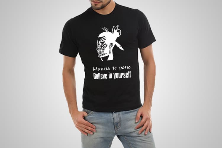 Believe In Yourself Printed T-Shirt | Maori Sayings T-Shirts | Cool Tees NZ