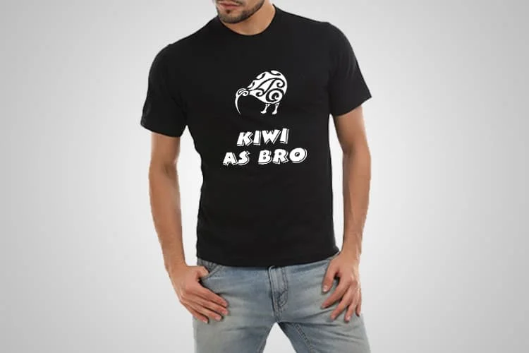 Kiwi As Bro Printed T-Shirt