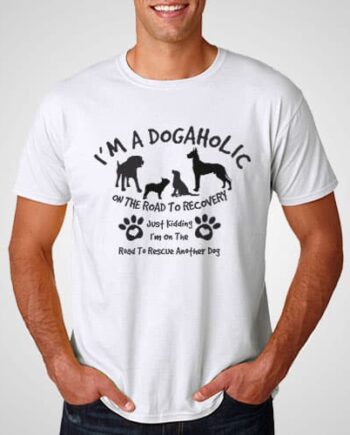 Dogaholic Printed T-Shirt
