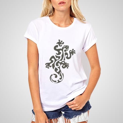 Gecko Maori Illustration