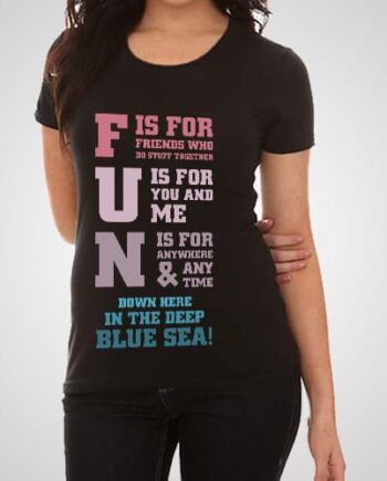 Deep Blue Sea Printed T-Shirt
