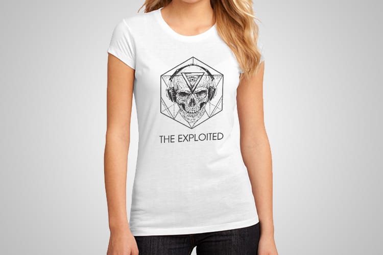 The Exploited Skull Printed T-Shirt