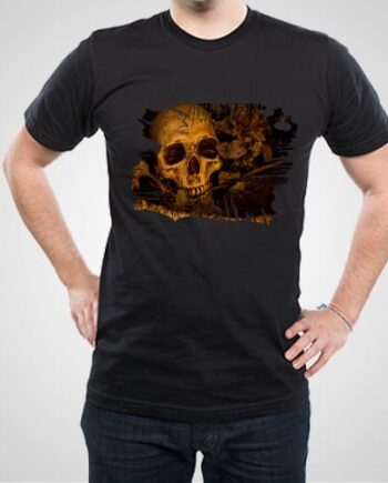 Scary Skull Printed T-Shirt