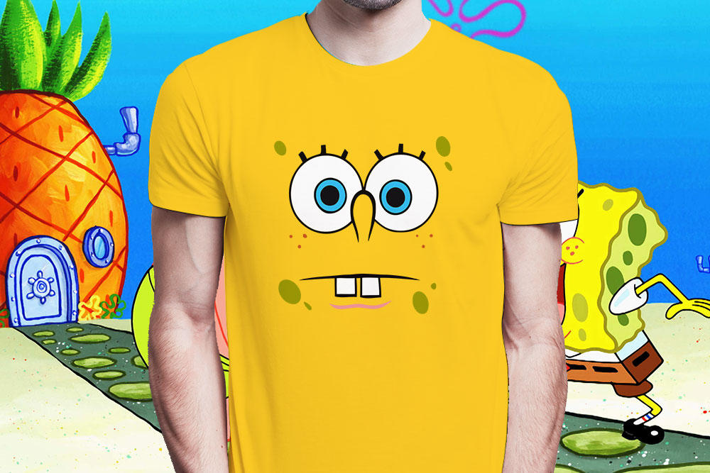 SpongeBob Printed T-Shirt | Buy Online Cartoon Tees | Cool Tees NZ