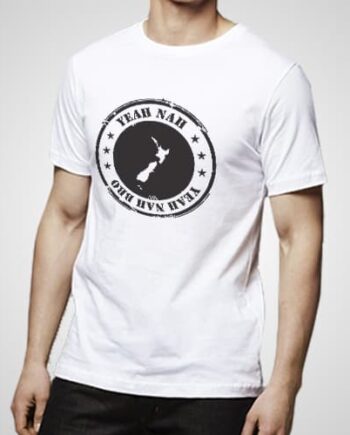 Yeah Nah NZ Stamp Printed T-Shirt