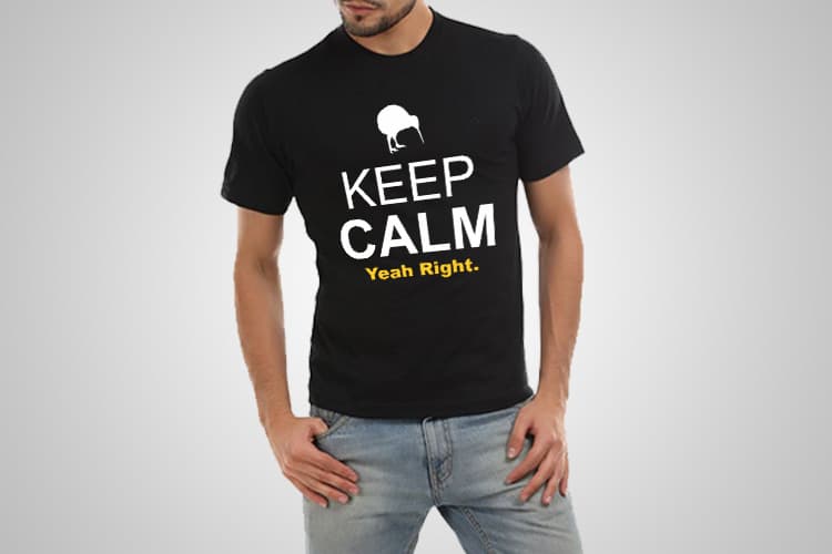 Yeah Right Printed T-Shirt