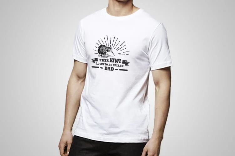 Kiwi Dad Kiwi Mom Printed T-Shirt