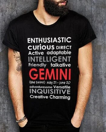 Gemini Positive Negative Printed T-Shirt