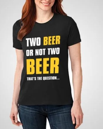 Beer Question Printed T-Shirt