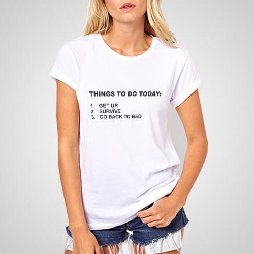 Things To Do Printed T-Shirt