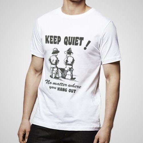 Keep Quiet Printed T-Shirt