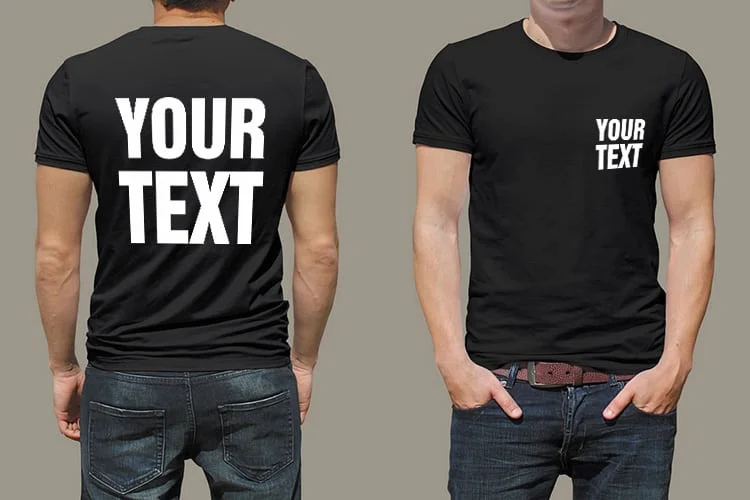 Your Text Corporate Printed T-Shirt | Custom Corporate T-Shirt