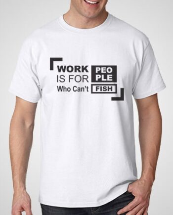 Work People Fish Printed T-Shirt