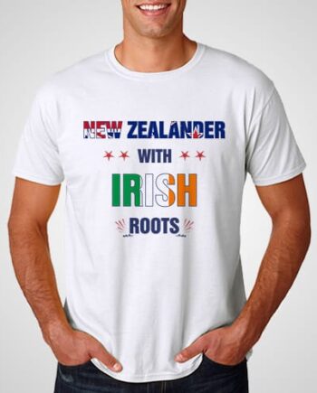 New Zealander With Irish Roots Printed T-Shirt