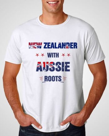 New Zealander With Aussie Roots Printed T-Shirt