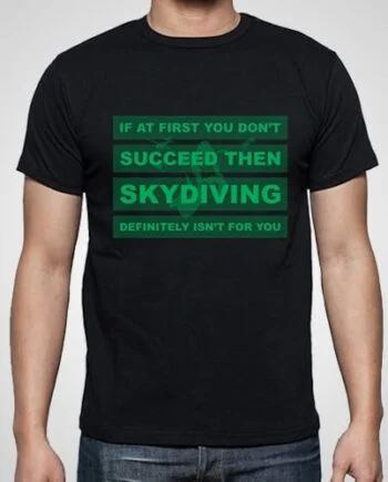 Skydiving Printed T-Shirt