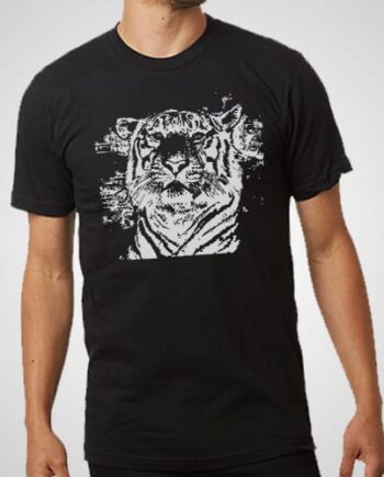 Tiger Face Printed T-Shirt