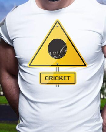 Cricket Ball Hazard Printed T-Shirt