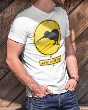 Kiwi Ahead Hazard Printed T-Shirt