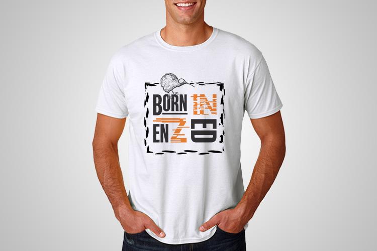 Born In ENZED Printed T-Shirt