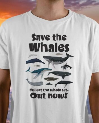 Save The Whales Printed T-Shirt