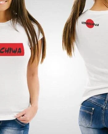 Konnichiwa Printed T-Shirt