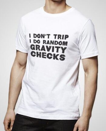 Random Gravity Checks T-Shirt