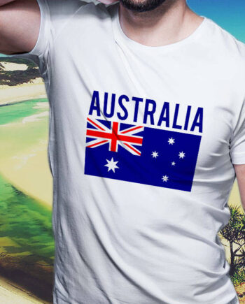 Classic Australian Flag White T-Shirt