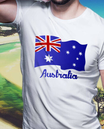 Australian Flag White T-Shirt