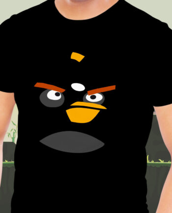 Black Explosive Bird T-Shirt