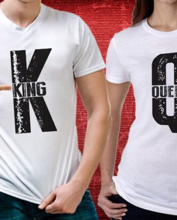 King Queen Matching T-Shirts