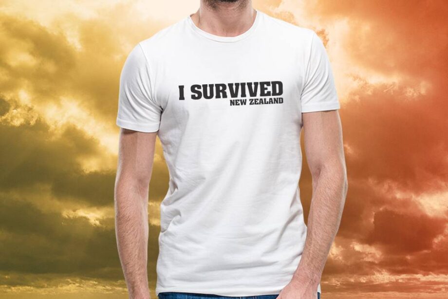 Survived New Zealand T-Shirt - White tee