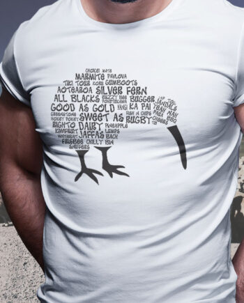 Kiwi Bird Wordart T-Shirt