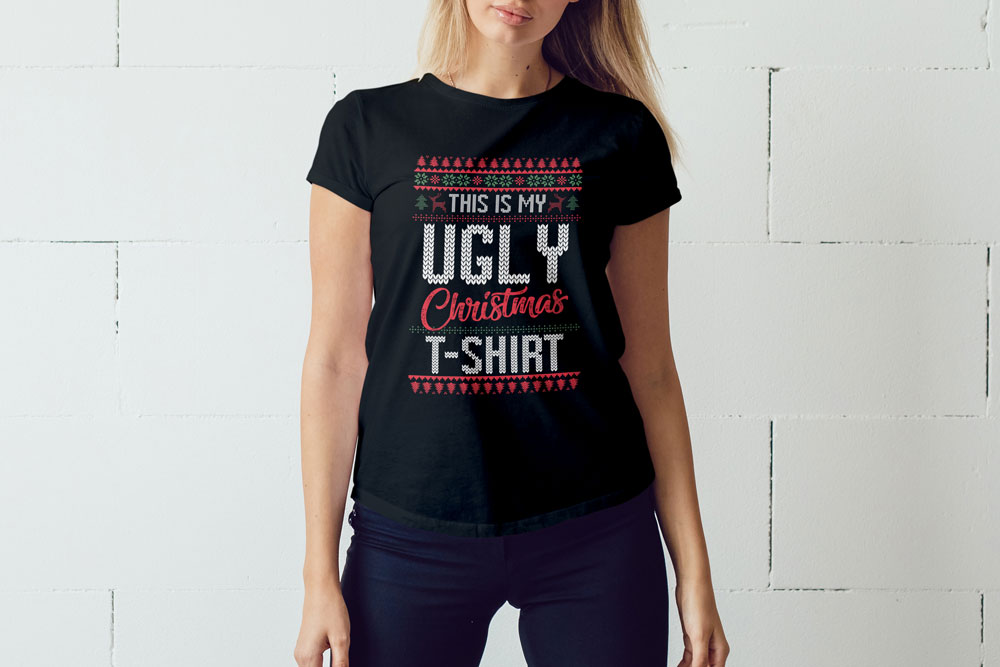 thumbnail image 2 of Fruit Of The Loom Slipknot Inspired Christmas T-Shirt - Funny Santa Ugly Sweater Tee 2 of 5