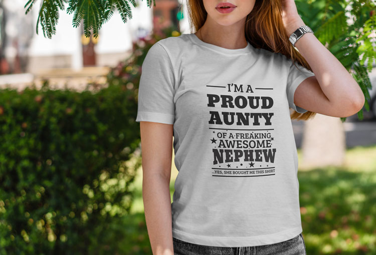 Proud Aunty Nephew T-Shirt