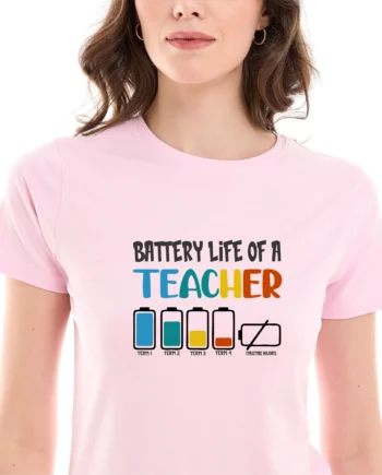 Battery Life Of A Teacher T-Shirt