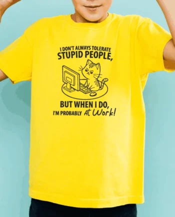 I Don't Always Tolerate Stupid People T-Shirt