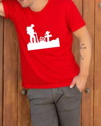 ANZAC Fallen Soldier Grave T-Shirt