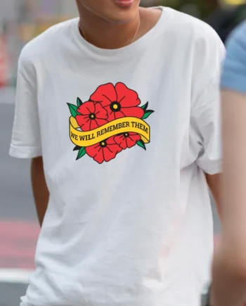 ANZAC We Will Remember Them Wreath T-Shirt