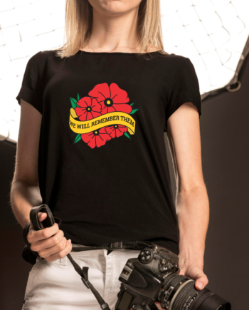 ANZAC We Will Remember Them Wreath T-Shirt