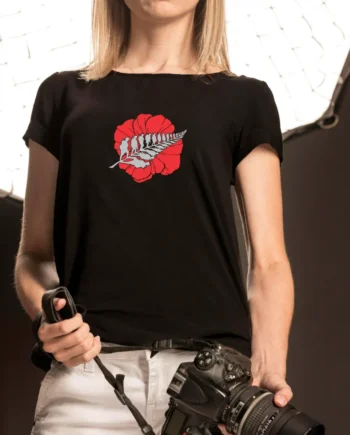 ANZAC Poppy Fern T-Shirt
