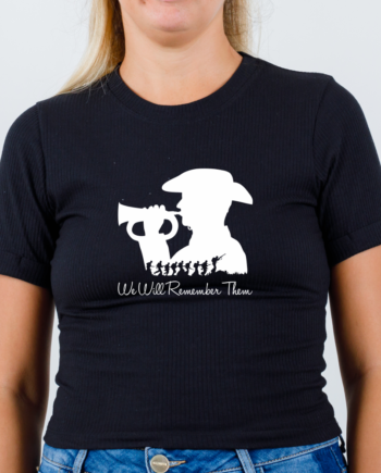 Bugle Player We Will Remember Them T-Shirt