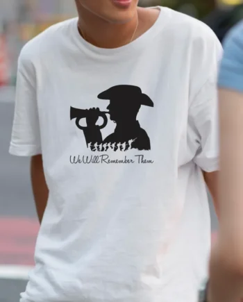 Bugle Player We Will Remember Them T-Shirt