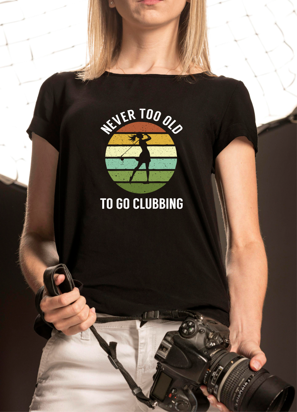 Never Too Old To Go Clubbing T-Shirt